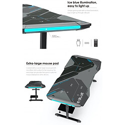 E-blue Bureau gamer - Noir pas cher