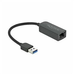 Adaptateur USB vers RJ45 DELOCK 66646 - Noir