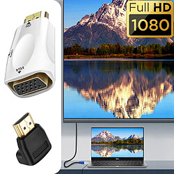 Avizar adaptateur HDMI vers VGA - Blanc pas cher