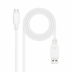 NANOCABLE Câble USB-C 1.5m - Blanc