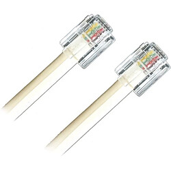 APM Cordon ADSL RJ11 - Blanc - 10 m