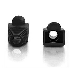 Wewoo 500 pcs câble réseau couvre-bouchon - Noir