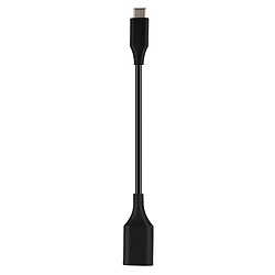 Wewoo Câble USB-C/USB OTG - Noir 19cm