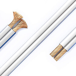 PureLink Câble d'enceinte 2x4,0mm² - 25 m - Blanc pas cher