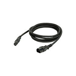 Showtec Cordon IEC Showtec 0.5M Cordon IEC - IEC mâle vers IEC femelle - Longueur 0.5 m - Section 3 x 1.5 mm - Cuivre sans oxygène