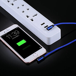 Wewoo Câble USB-Lightning - 1m Bleu foncé pas cher