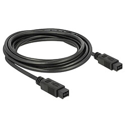 Câble Firewire 800 9-Pin 80cm Noir - Occasion