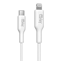 Jaym USB-C / Lightning MFI PD 3.0 - Blanc