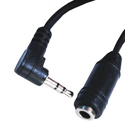 Wewoo Câble noir Jack 2,5 mm à 3,5 mm