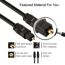 Acheter Wewoo Câble audio optique EMK - 5 m - Multicolore