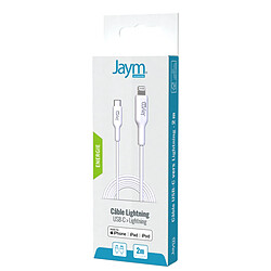 Jaym USB-C / Lightning MFI PD 3.0 - Blanc pas cher