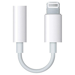 Visiodirect Lightning Adaptateur audio - Lightning vers Jack 3.5mm - Blanc - iPhone 12 Mini