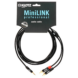 Avis Klotz Mini-Jack TRS / 2x RCA 3m