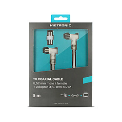 METRONIC Câble TV Coaxial - 9,52 mm - 5m