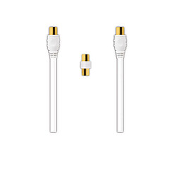 Metronic Câble TV coaxial 9,52 mm 25 m