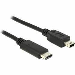 DeLOCK Câble USB-C/Mini-USB B - 0.5m Noir