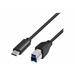 LogiLink USB 3.0 Type C - Type B - 2m Noir