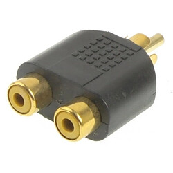 Adaptateur RCA Wewoo - Plaqué Or