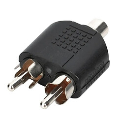 Wewoo Adaptateur RCA Femelle vers Splitters Mâle - Lot de 100