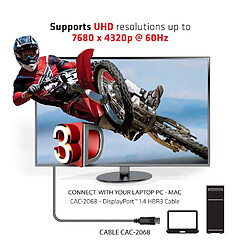 Club 3D Câble DisplayPort 1.4 - 2 m pas cher