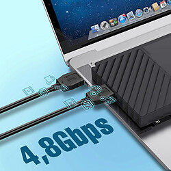 Avizar Câble USB 3.0 Micro B - Noir 1,8m pas cher
