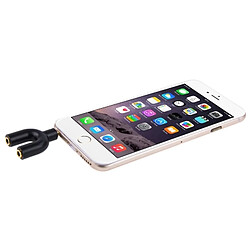Wewoo Adaptateur Jack 3.5mm - Noir pas cher
