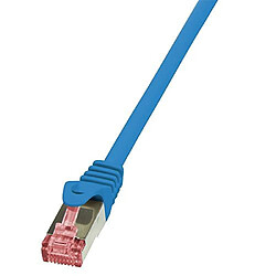 LogiLink Câble patch CAT6 - 10 m - Bleu