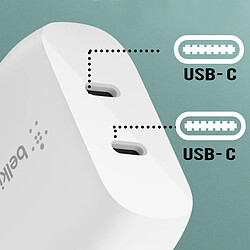 Belkin Double chargeur USB-C 40W pas cher