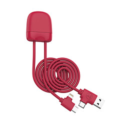 Xoopar Câble 4 en 1 Ice-C - Rouge