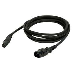 SHOWTEC IEC Cable - 1.5m Câble IEC - Mâle/Femelle - Longueur 1.5m - Cuivre OFC