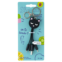 Yello Koko Câble 3 en 1 USB 0.15m pas cher