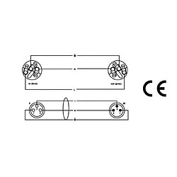 Cordial Câble DMX + PowerCon 1.5 m