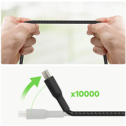 Belkin Câble Boost Charge et Synchronisation Data USB vers USB-C en Nylon Tressé 1m Noir pas cher