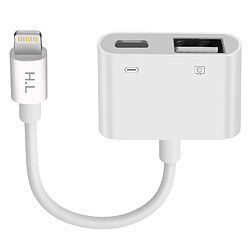 Avizar Adaptateur Lightning vers USB et Lightning