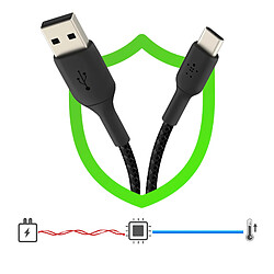 Acheter Belkin Câble Boost Charge et Synchronisation Data USB vers USB-C en Nylon Tressé 1m Noir