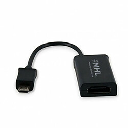 3GO Adaptateur Micro USB vers HDMI - 10 cm Noir