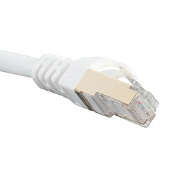 Iggual Câble Réseau FTP CAT7 Câble réseau FTP CAT7 - RJ45 - 5 m - 10 Gbps - Blanc