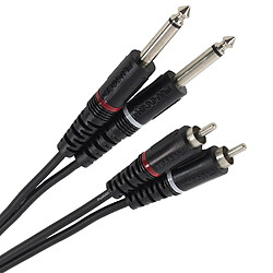 Plugger Câble RCA/Jack 6.35mm 3m