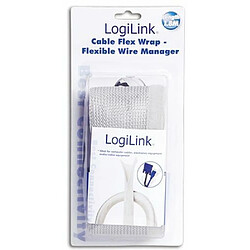 LogiLink Copricavi Flessibile 1.8m Gris