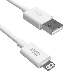 Avis Jaym Câble Charge USB Lightning 2,4A 2M Blanc