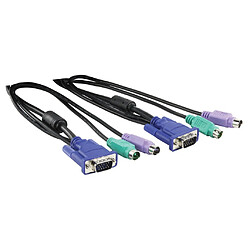 KONIG Câble KVM VGA + PS/2