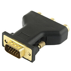 Wewoo Adaptateur femelle VGA 15 broches // RCA