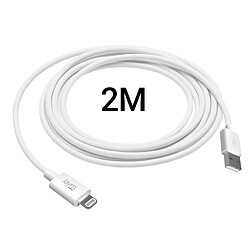 Acheter Jaym Câble Charge USB Lightning 2,4A 2M Blanc