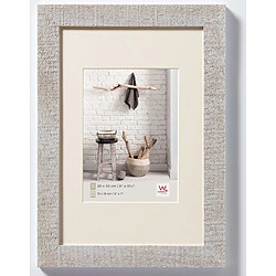 Walther Design Cadre photo Home Gris clair Cadre photo en bois - Dimensions 30 x 40 cm - Couleur gris clair