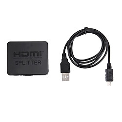 Wewoo Splitter HDMI 1x2 Full HD Noir pas cher