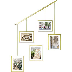 UMBRA Porte photos escalier 5 cadres Exhibit doré