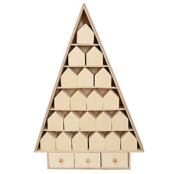 Artemio Calendrier de l'Avent sapin bois