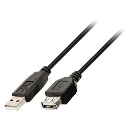 ANSCO USB A/F - 3,0 mètres Noir