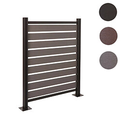 Mendler Clôture Poubelles HWC-K57 Gris