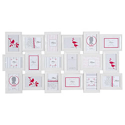 Atmosphera Pêle-mêle 18 Photos Romance - 102 x 53 cm - Blanc